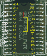 Zoom...and pin assignment of the RAM